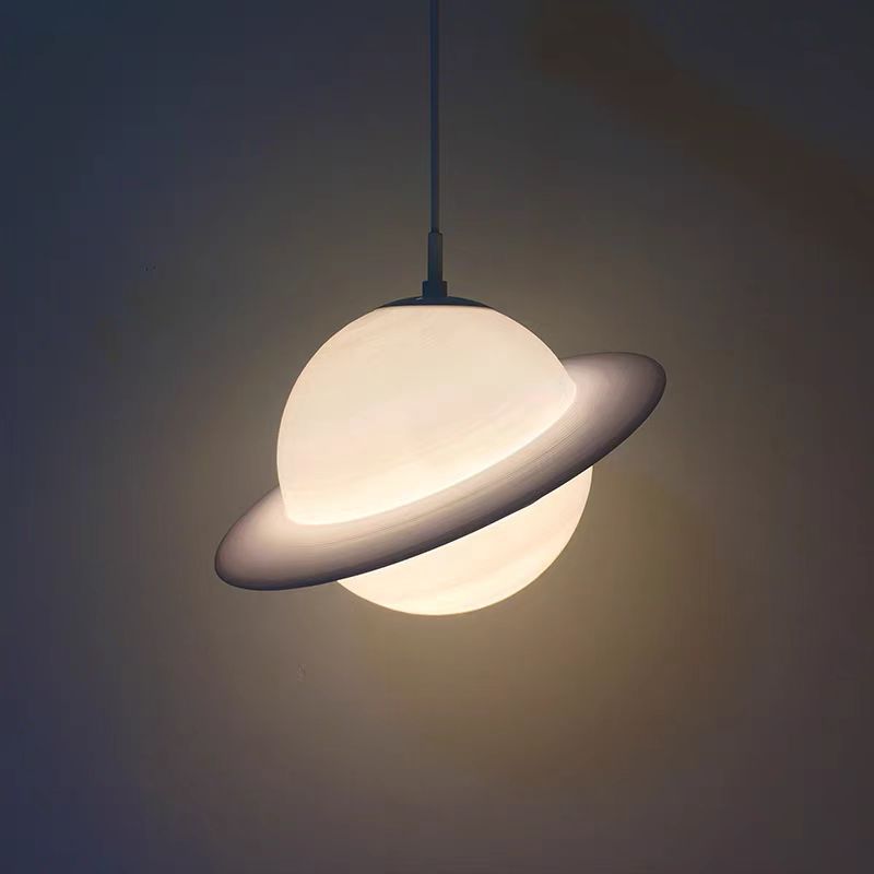 Lighting Decor Store - Creative LED Saturn โคมระย้า 3D การพิมพ์