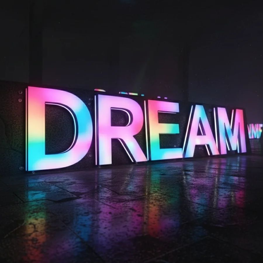 Lighting Decor Company - ป้ายไฟ LED โลหะ RGB แบบกำหนดเอง ป้ายติดผนัง