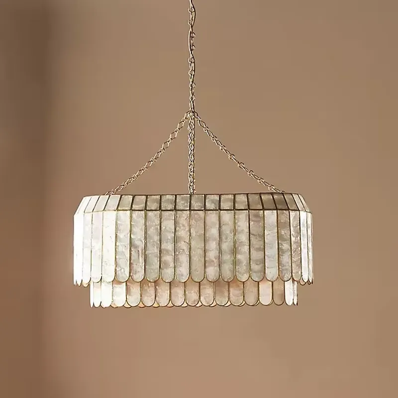 Lighting Decor For Living Room - โคมไฟระย้าสไตล์อเมริกันสมัยใหม่ สำหรับห้องรับประทานอาหาร ห้องนั่งเล่น โรงแรม ตกแต่งบ้าน สีทอง