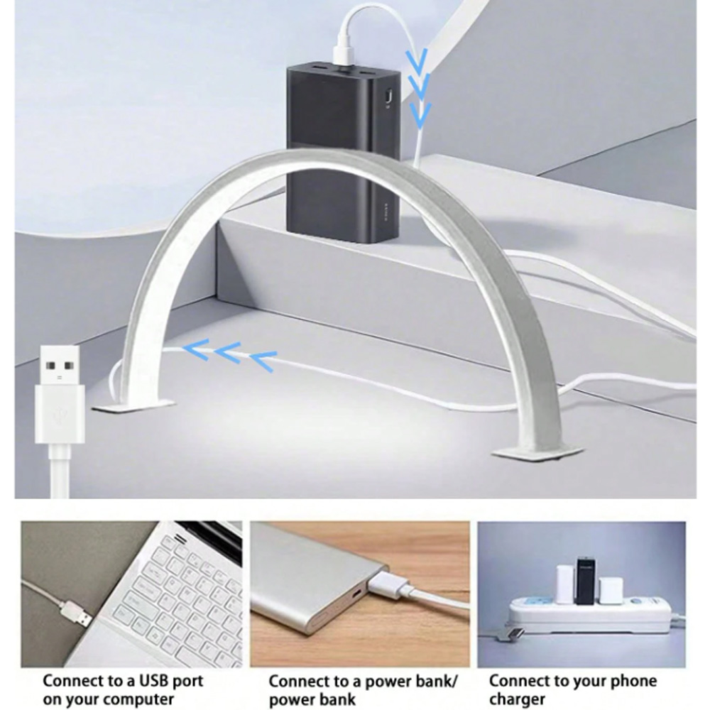 Led Moon Lamp - โคมไฟเล็บ 40/66 ซม. ไฟเสริม USB 5V