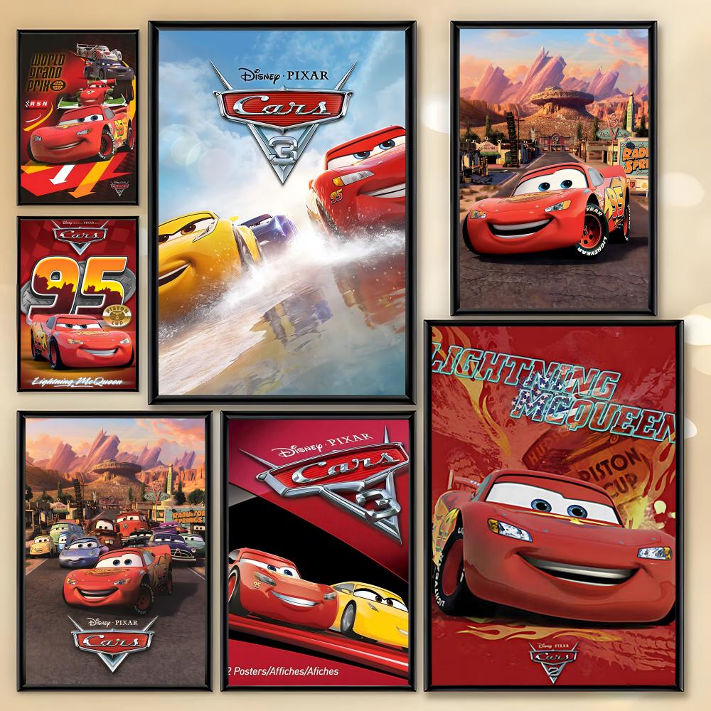 Lighting Mcqueen Decor - ดิสนีย์ คาร์ส ไลท์นิ่ง แมคควีนโปสเตอร์ HD อาร์ต