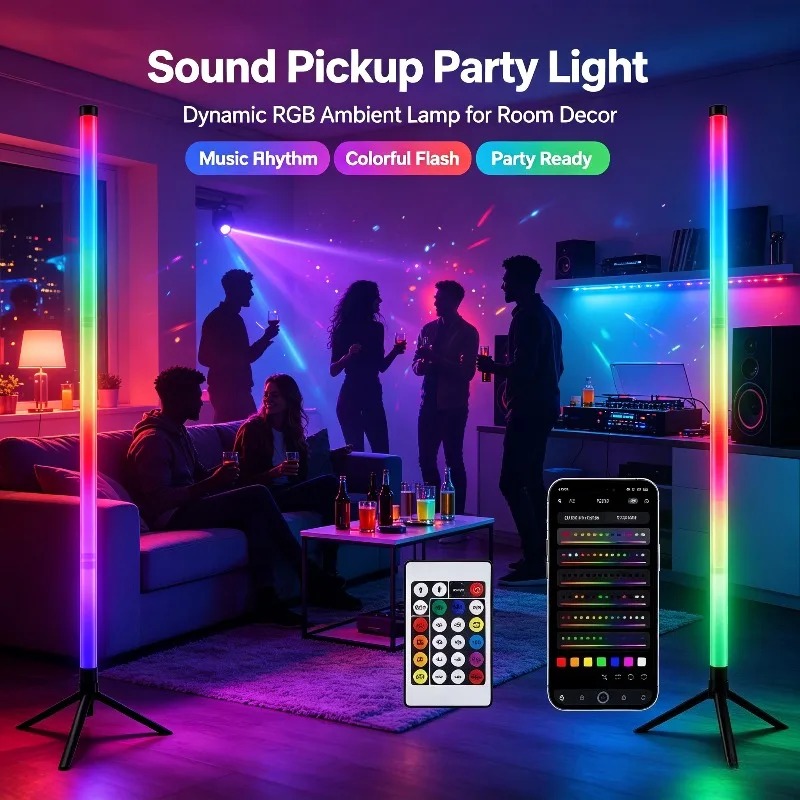 Lighting Design Decor - โคมไฟตั้งพื้น RGB ขนาด 120 ซม. 2