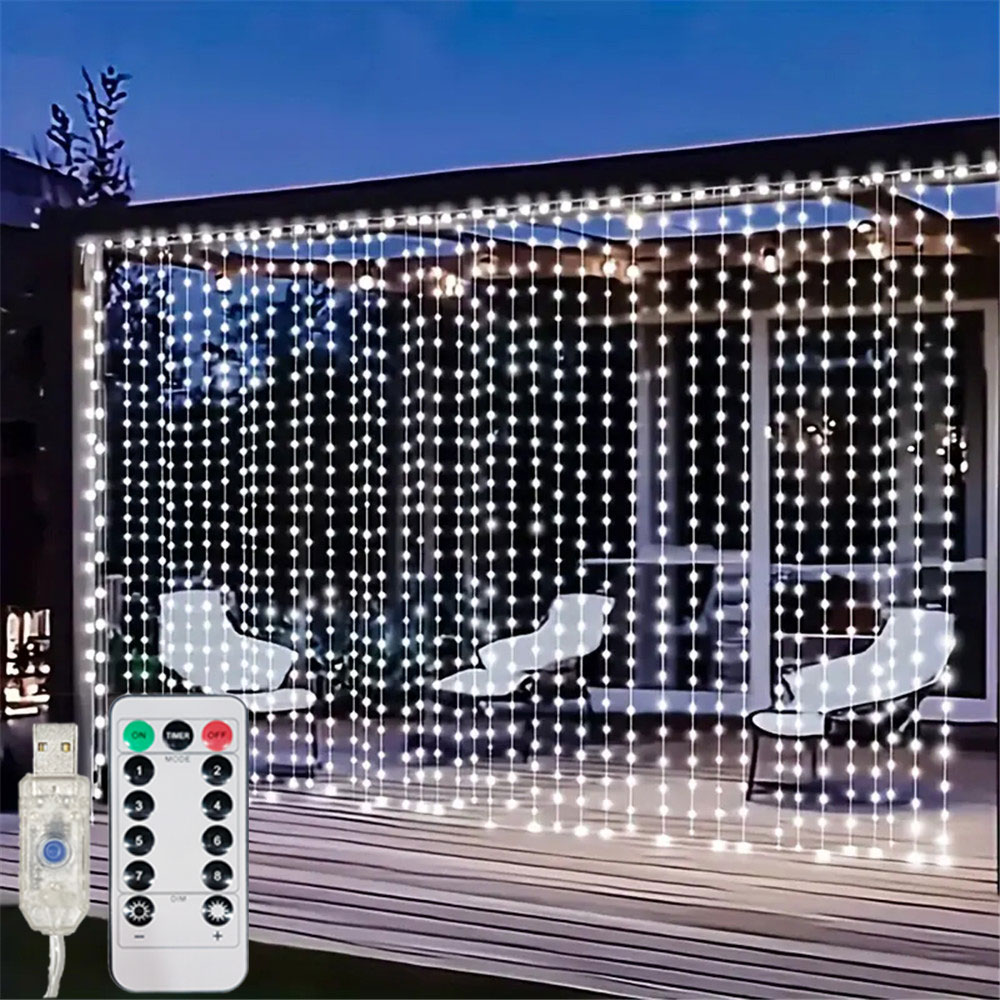 Wedding Lighting And Decor - ไฟ LED แบบม่าน USB 3/6 เมตร
