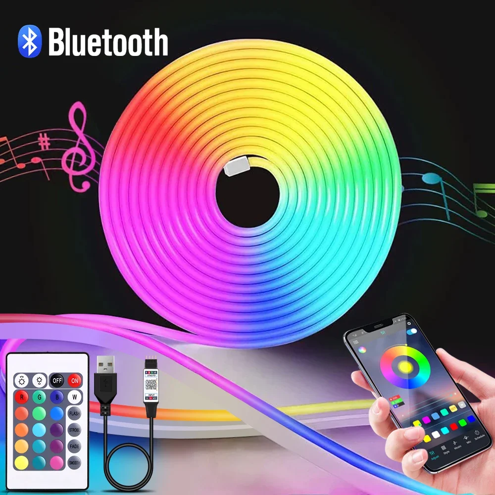 Lighting Design Decor - ไฟนีออน LED RGB ขนาด 1-5 เมตร
