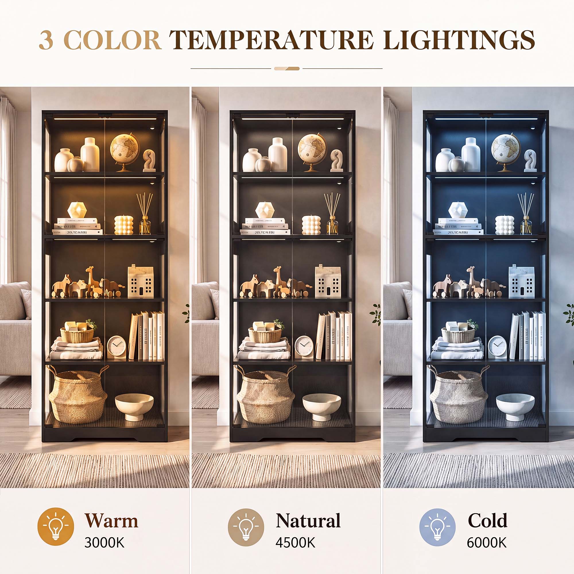 ตู้โชว์ 5 ชั้น TCGBKAF พร้อมปร - Lighting Design Decor บทวิจารณ์และราคา