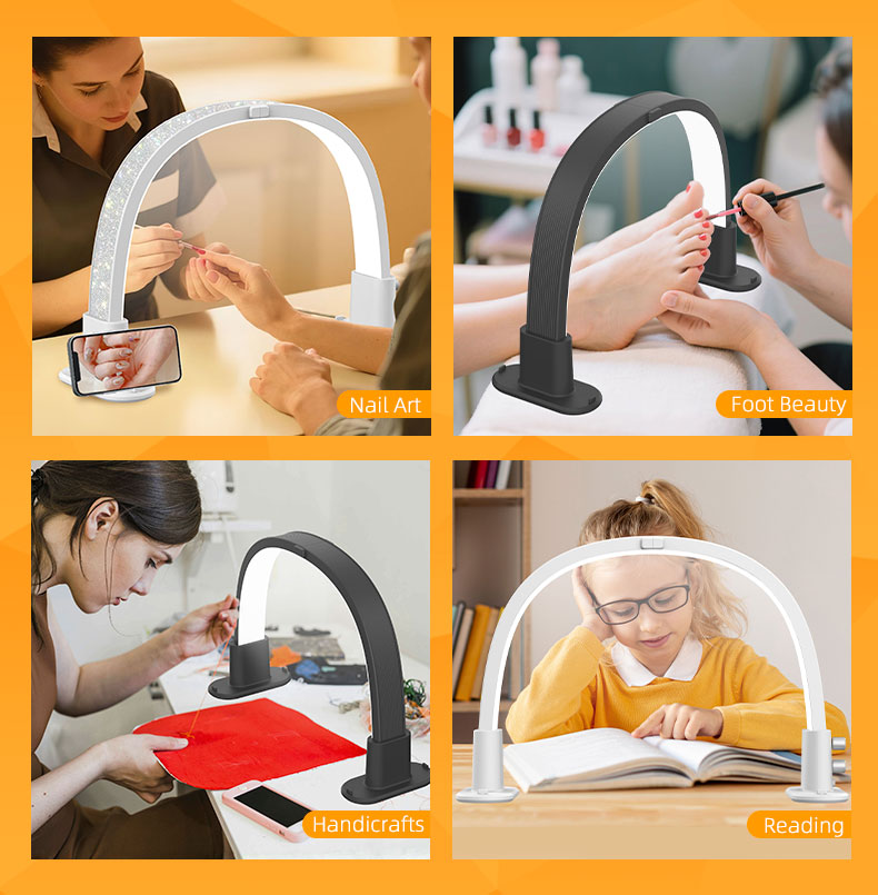 ไฟส่องเล็บแบบครึ่งวงกลมขนาดเล็ - Led Moon Lamp บทวิจารณ์และราคา