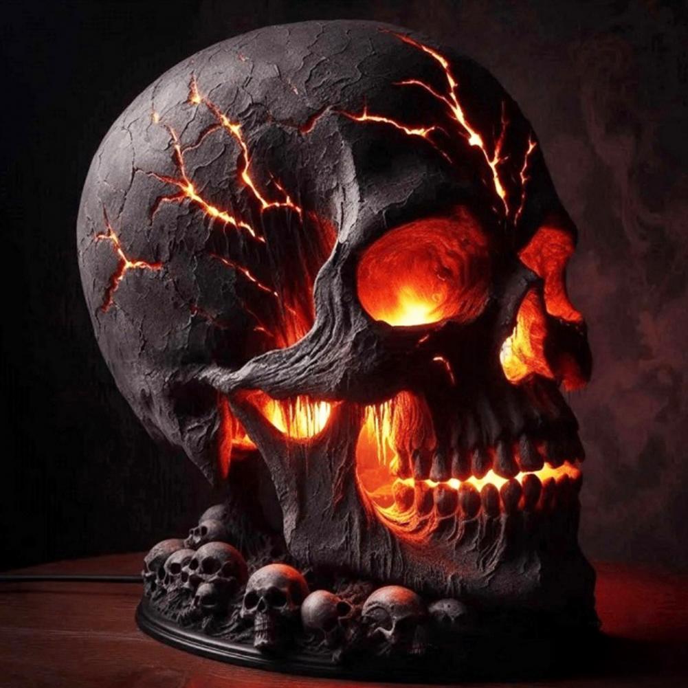 โคมไฟหัวกะโหลกหินลาวาสำหรับฮาโ - Unique Lighting Decor บทวิจารณ์และราคา