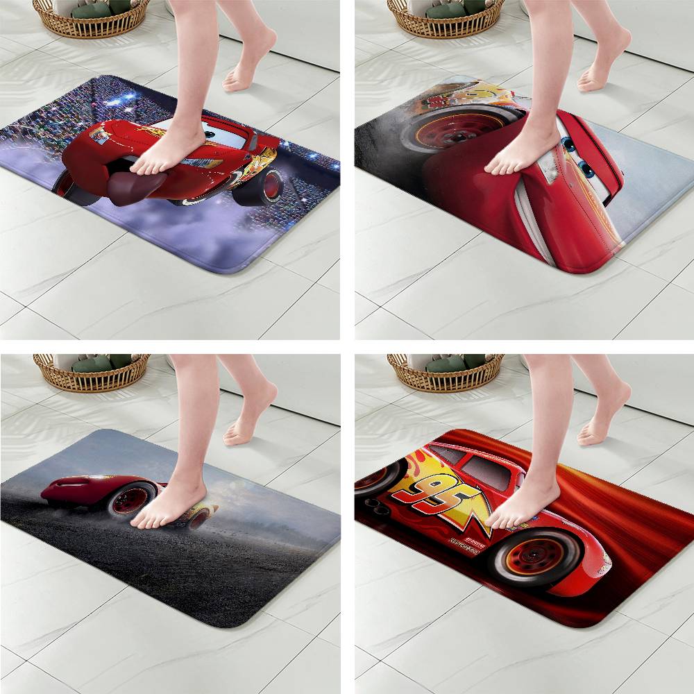 พรมกันลื่นลายรถยนต์ L-Lightnin - Lighting Mcqueen Decor บทวิจารณ์และราคา
