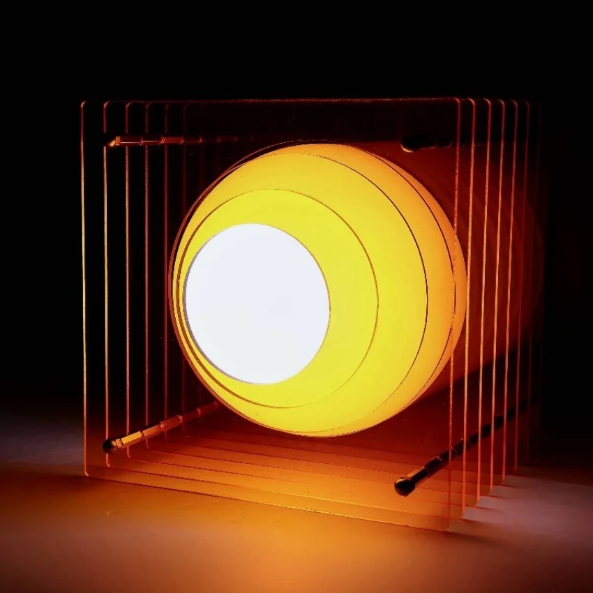 DIY อะคริลิคพันชั้นโคมไฟโคมไฟด - Led Moon Lamp บทวิจารณ์และราคา