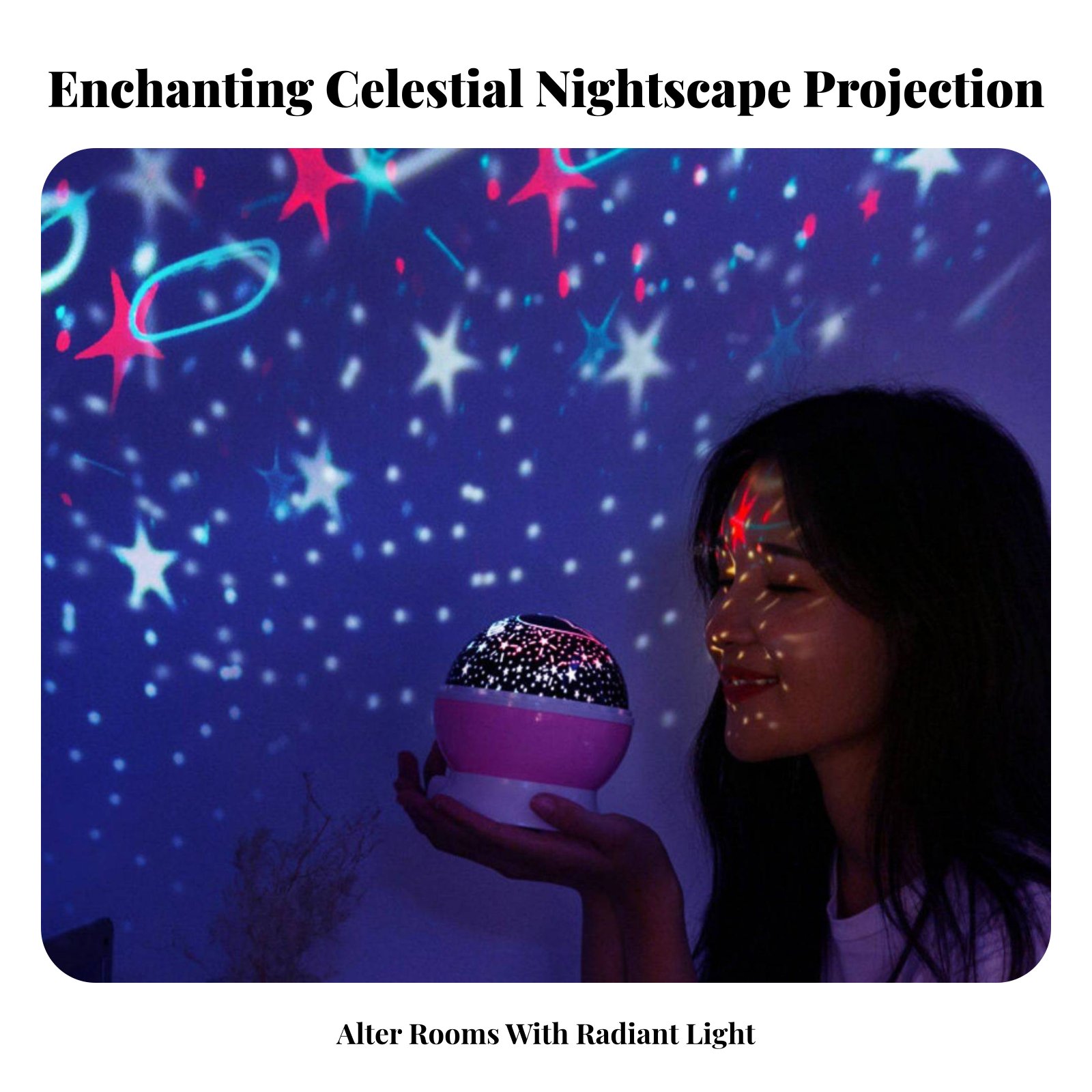 อุปกรณ์ฉายภาพกาแล็กซี เอฟเฟกต์ - Lighting Decoration In Bedroom บทวิจารณ์และราคา