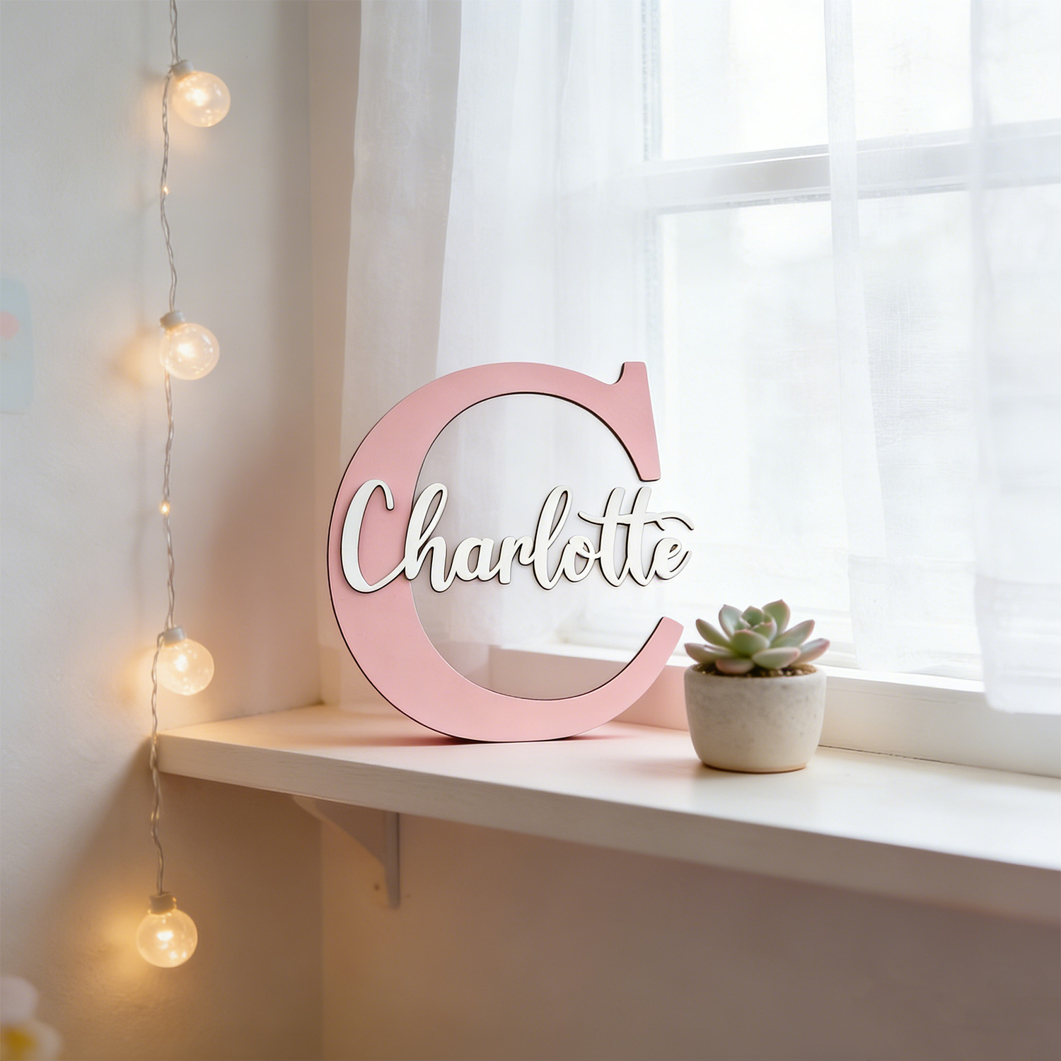 ป้ายชื่อไม้สีม่วงอ่อนสองชั้นแบ - Wedding Lighting And Decor บทวิจารณ์และราคา