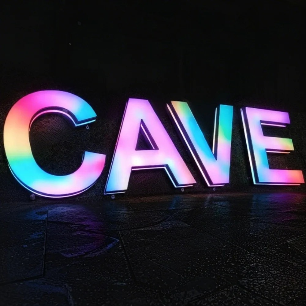 ป้ายไฟ LED โลหะ RGB แบบกำหนดเอ - Lighting Decor Company บทวิจารณ์และราคา