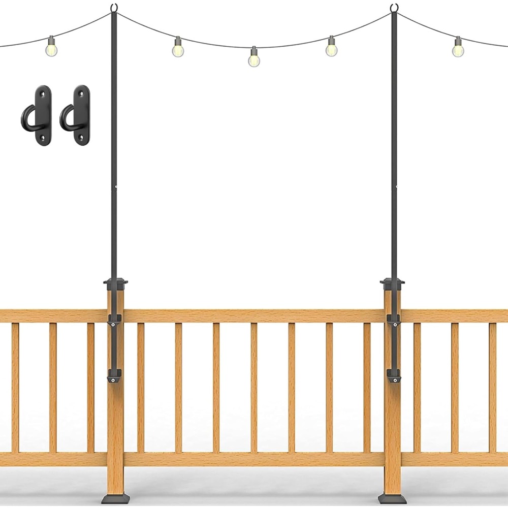 เสาไฟสตริง 2 ชิ้น - เสาไฟสแตนเ - String Light Outdoor บทวิจารณ์และราคา