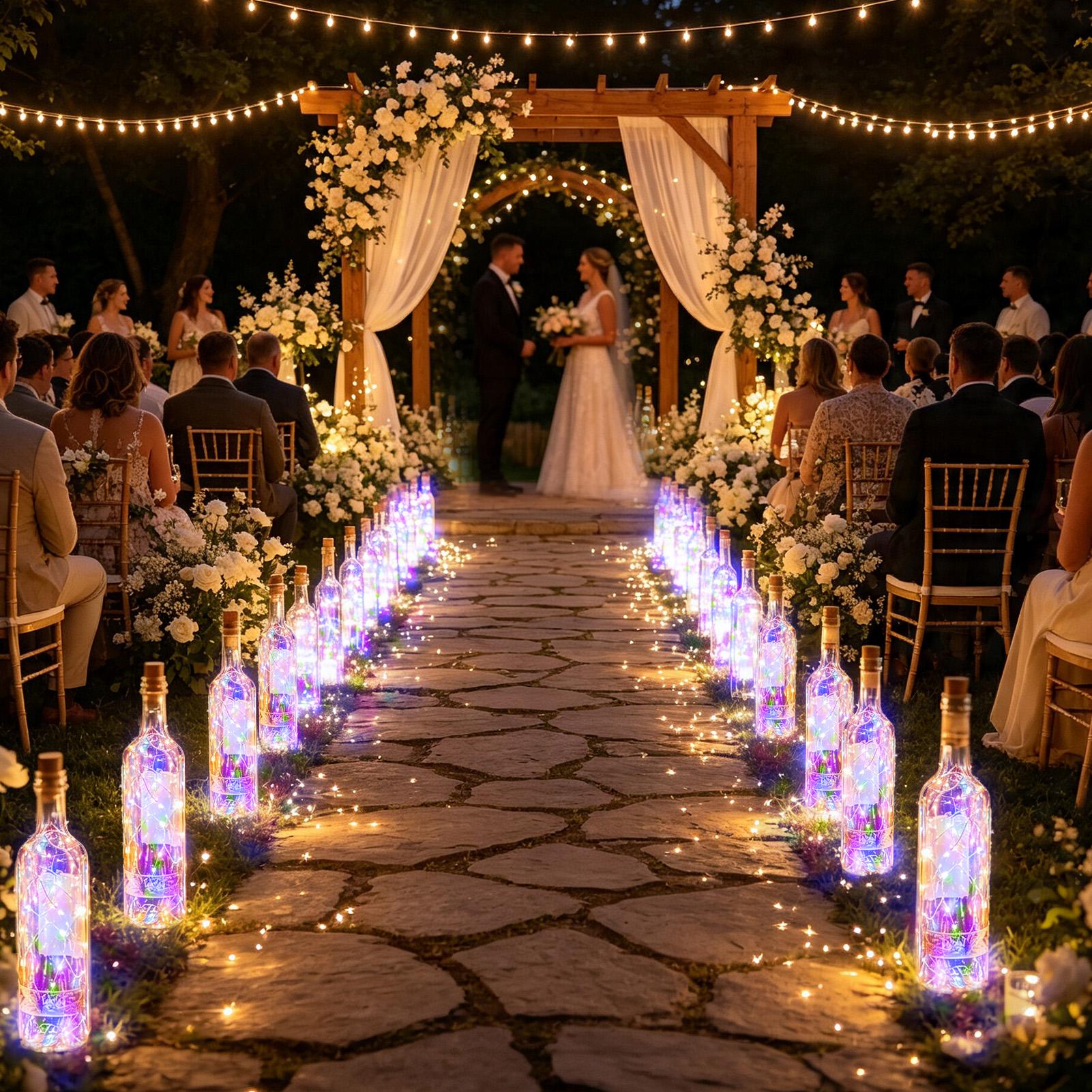 ไฟขวดไวน์พลังงานแสงอาทิตย์ LED - String Light Outdoor บทวิจารณ์และราคา