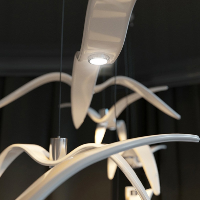 โคมไฟเรซิ่นรูปนกบินสไตล์นอร์ดิ - Lighting Decor Store บทวิจารณ์และราคา