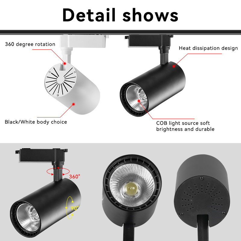 ไฟ LED ติดตาม COB ติดตามโคมไฟเ - Lighting Decor Store บทวิจารณ์และราคา