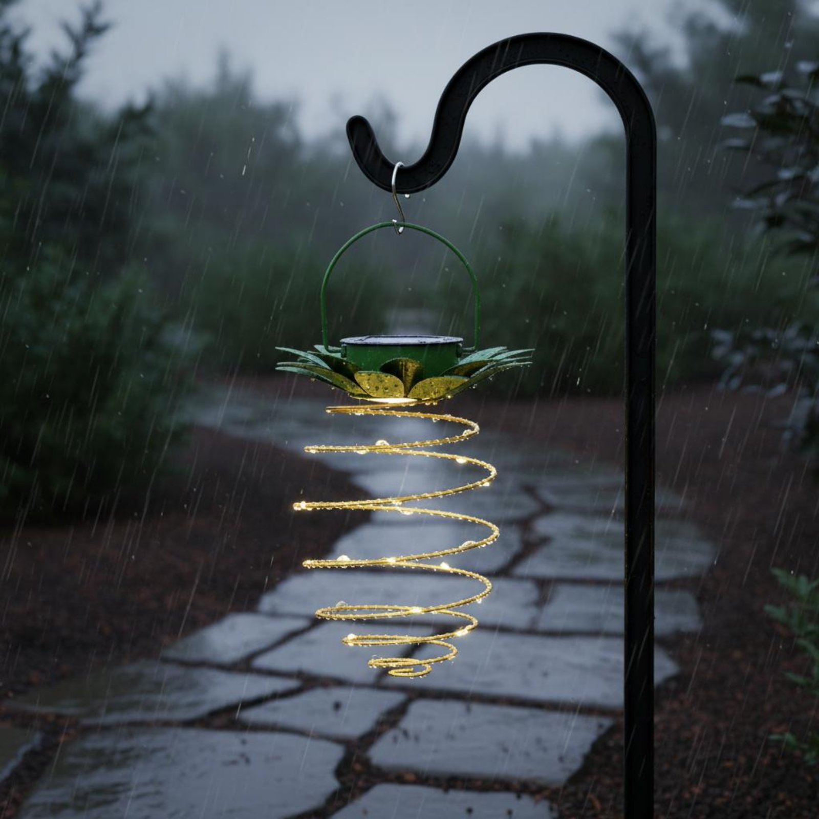 โคมไฟพลังงานแสงอาทิตย์รูปสับปะ - Lighting Design Decor บทวิจารณ์และราคา