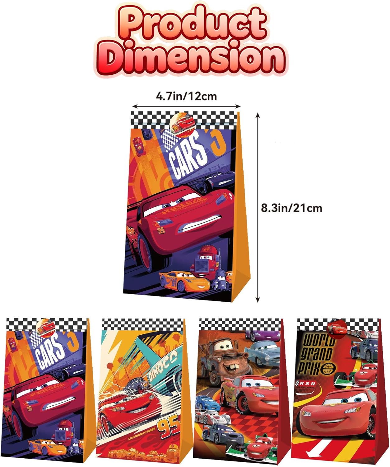 ถุงของขวัญลายรถยนต์น่ารักพร้อม - Lighting Mcqueen Decor บทวิจารณ์และราคา