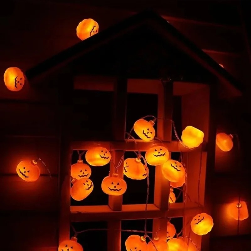 ไฟประดับฟักทองฮาโลวีนแบบใช้แบต - String Light Outdoor บทวิจารณ์และราคา