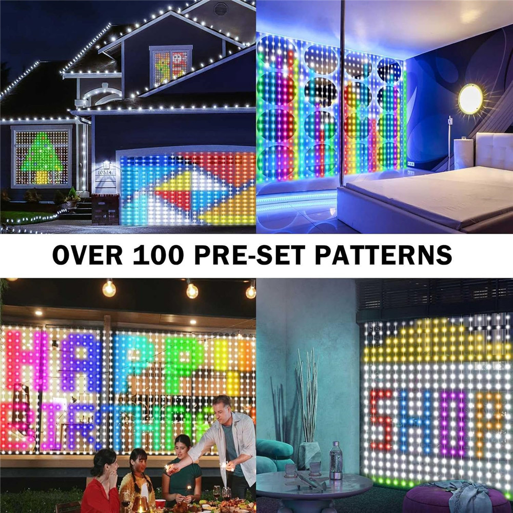 ไฟม่าน LED 400 ดวง 1/2 ชิ้น ไฟ - String Light Outdoor บทวิจารณ์และราคา