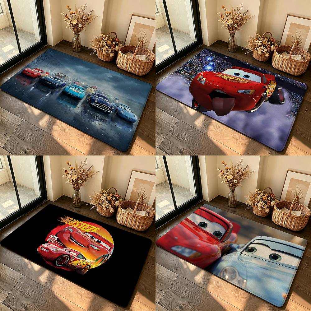 พรมกันลื่นลายอนิเมะ-ไลท์นิ่ง-เ - Lighting Mcqueen Decor บทวิจารณ์และราคา