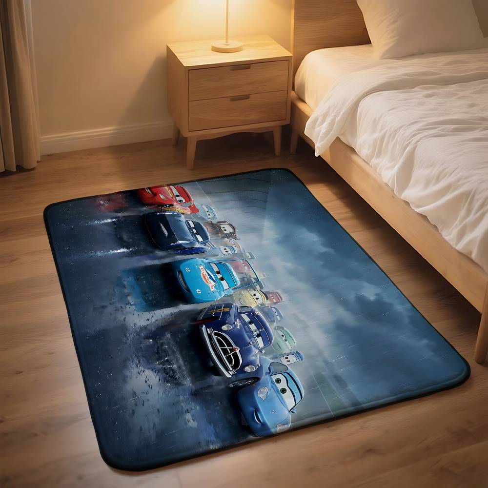 พรมกันลื่นลายอนิเมะ-ไลท์นิ่ง-เ - Lighting Mcqueen Decor บทวิจารณ์และราคา