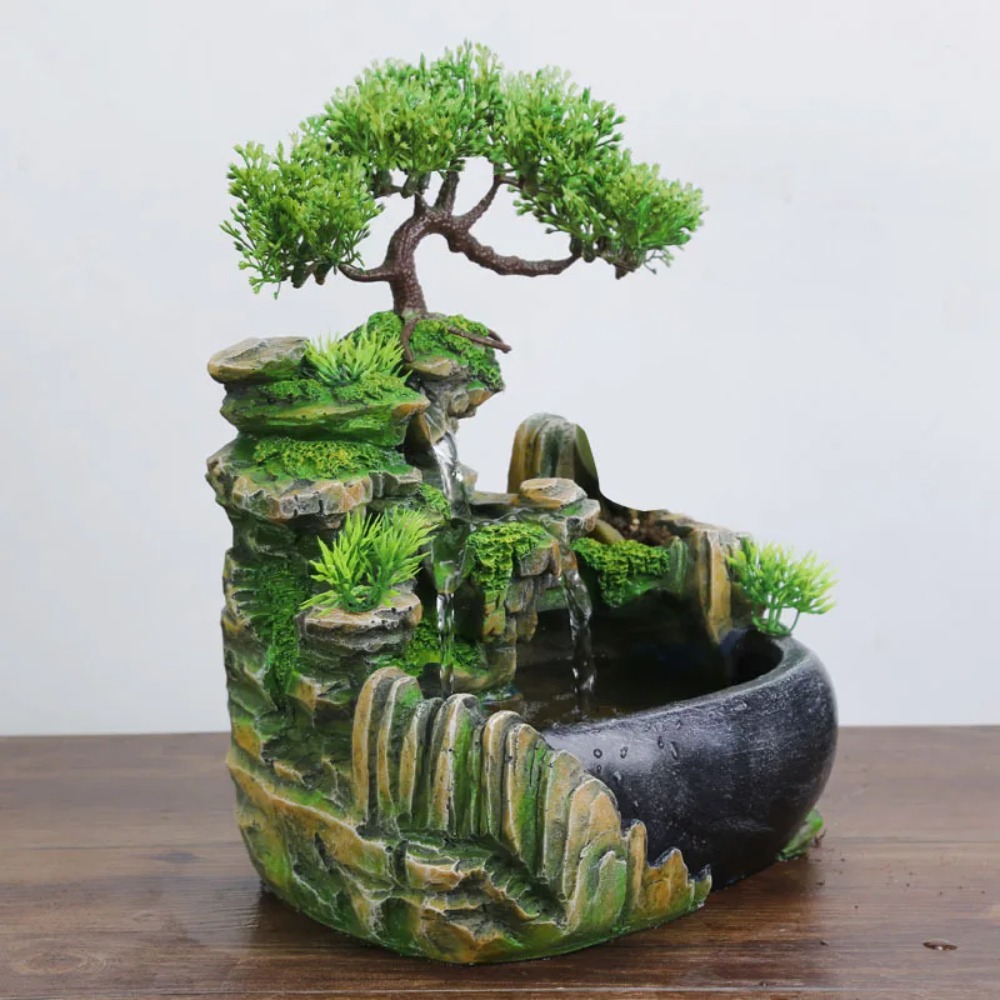 น้ำพุฮวงจุ้ยเสริมโชคลาภ พร้อมไ - Lighting Decor Company บทวิจารณ์และราคา