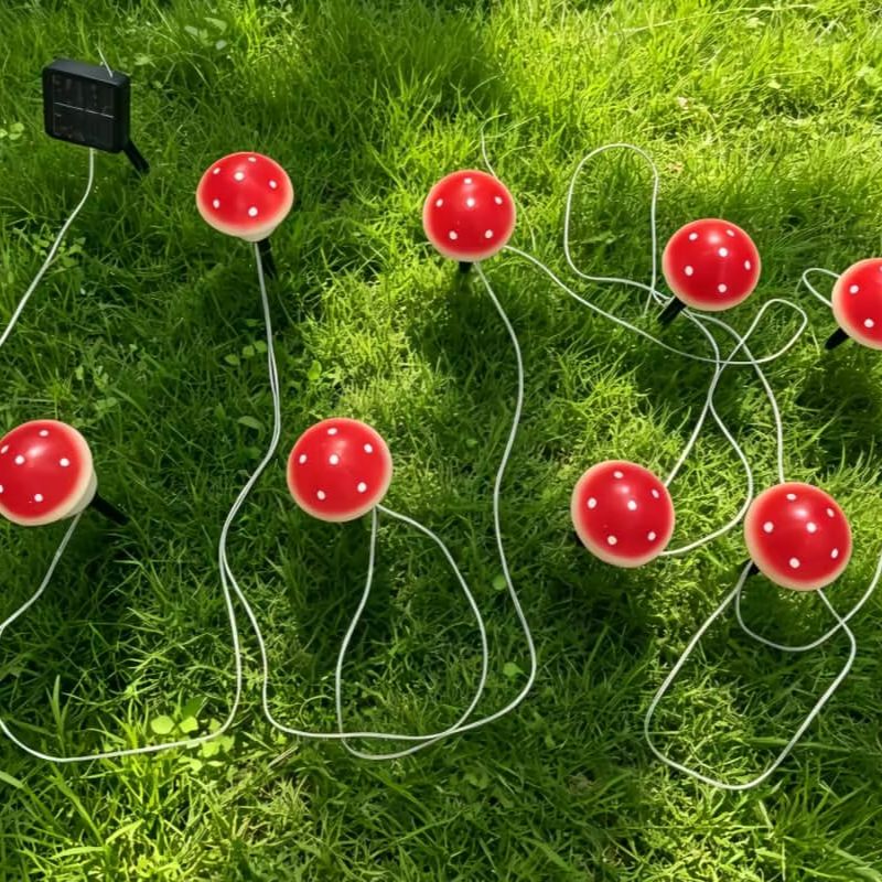 ไฟประดับรูปเห็ดพลังงานแสงอาทิต - String Light Outdoor บทวิจารณ์และราคา