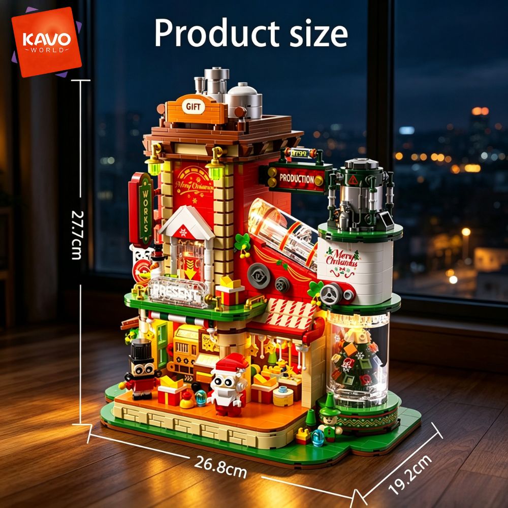 KAVOWORLD ชุดตัวต่อของเล่น 277 - Santa'S Elves Holiday Lighting & Decor Llc บทวิจารณ์และราคา