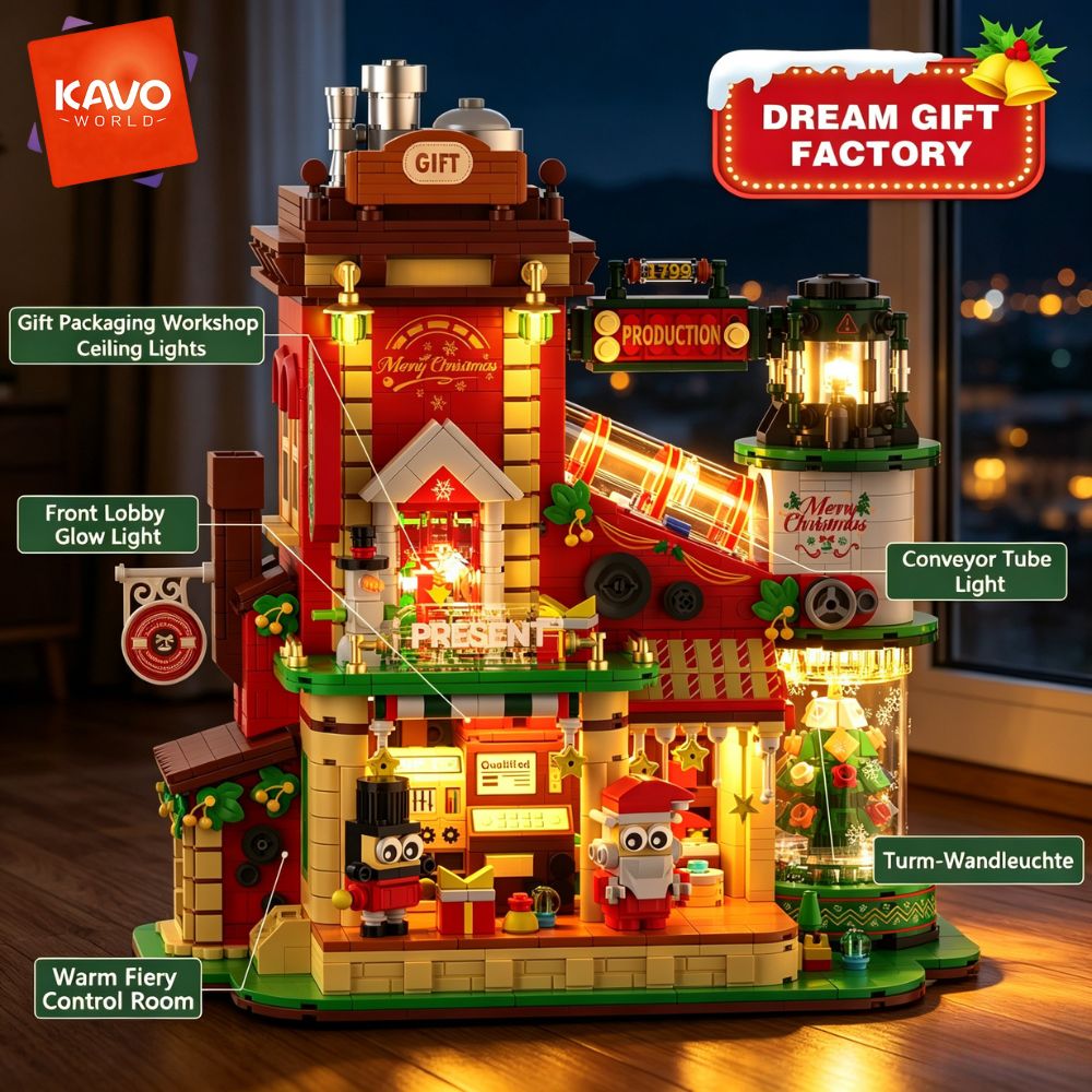 KAVOWORLD ชุดตัวต่อของเล่น 277 - Santa'S Elves Holiday Lighting & Decor Llc บทวิจารณ์และราคา
