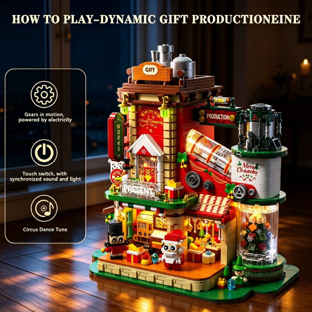 KAVOWORLD ชุดตัวต่อของเล่น 277 - Santa'S Elves Holiday Lighting & Decor Llc บทวิจารณ์และราคา