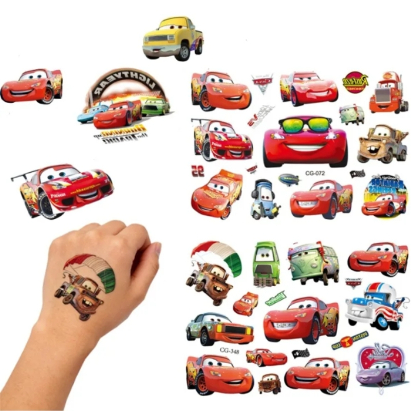 รอยสักชั่วคราวลายรถดิสนีย์สำหร - Lighting Mcqueen Decor บทวิจารณ์และราคา